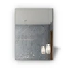 LED Lighted Wall Mounted Mirror Smart Defogging Calendar Time Date Mirror For Bathroom Hotel