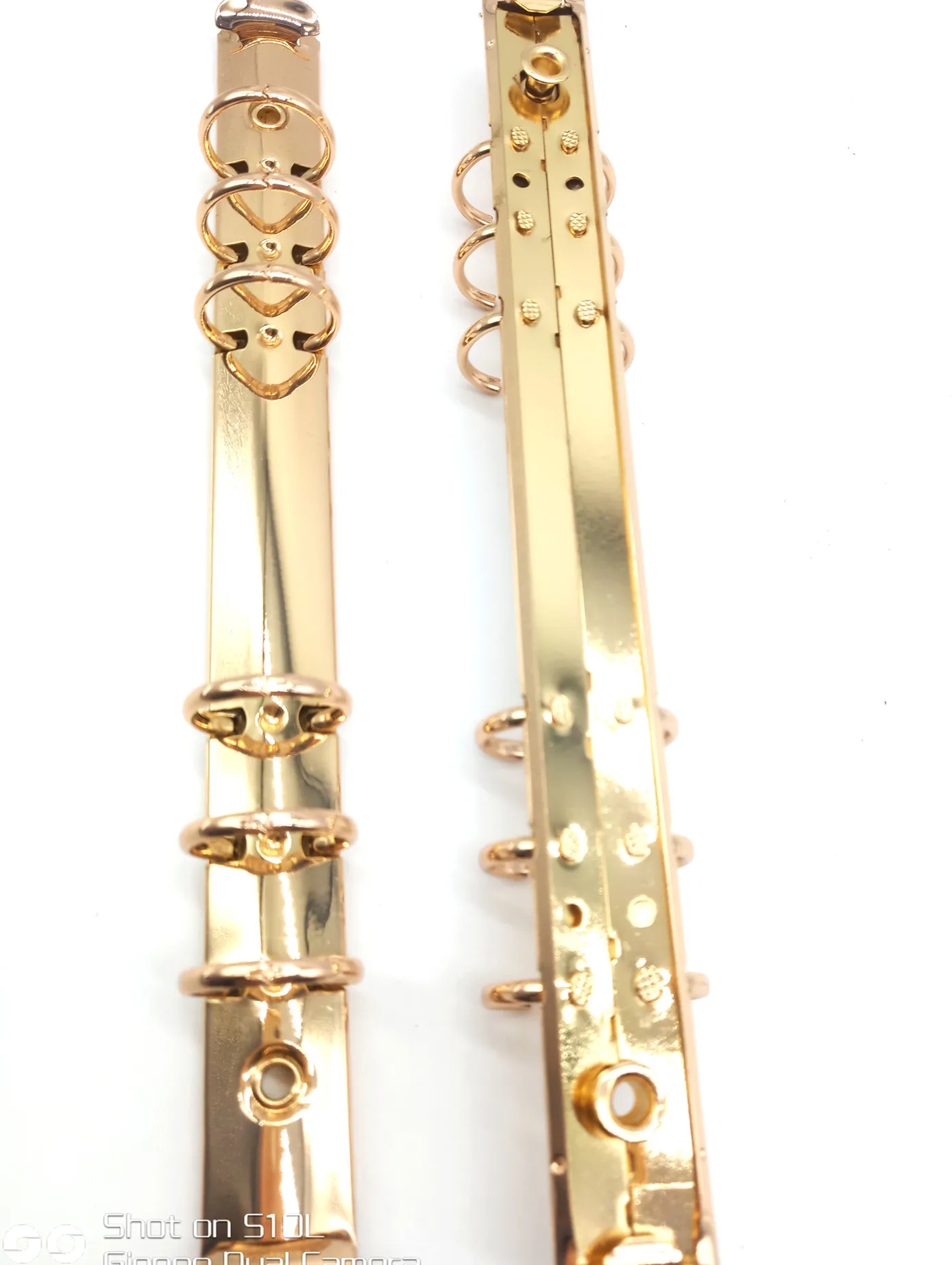 
216mm6 ring gold metal binderCustom a4 size a5 a6hardware metal 6 ring binder mechanism gold 