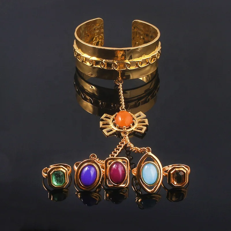 

Avengers Black Widow Infinity Stones Charms Bracelet