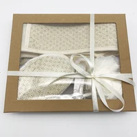 

custom Sisal jute gloves Soap SPA bubble bath gift set