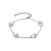 Sterling Silver Shell Bangle Heart Charms For Bracelet Making Jewelry