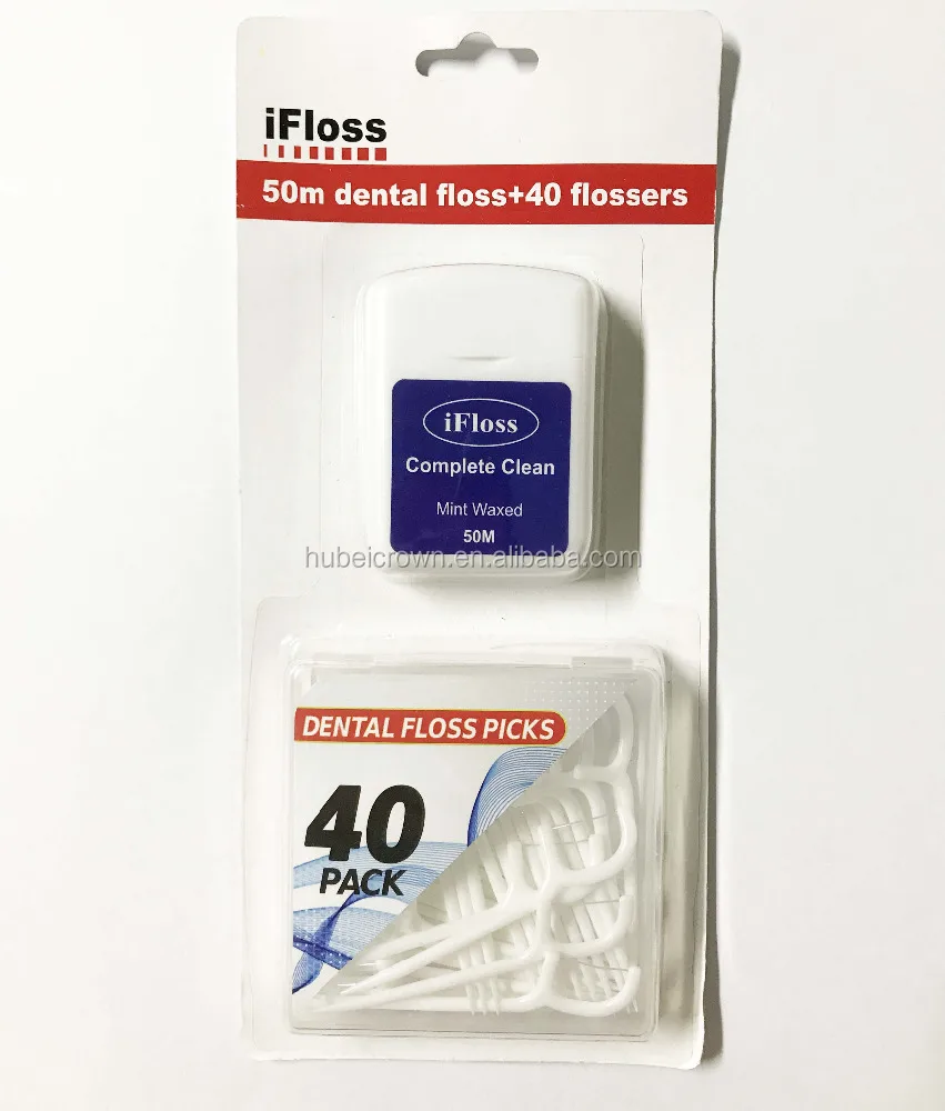 
approved Private label UHMWPE charcoal Thread Dental Waxed Plastic Blister card Professional OEM/ODM Flosspick 