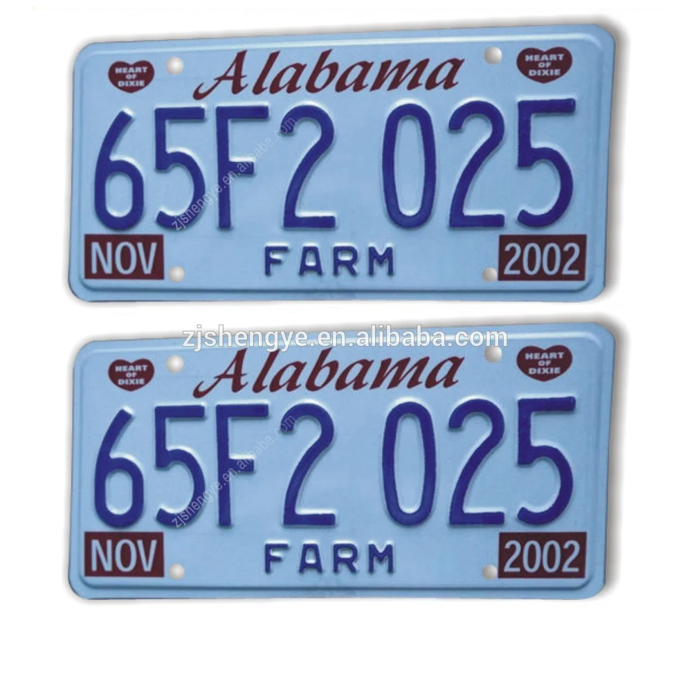 License Plate Custom Car Plates American And European Style Metal Sign