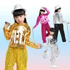 Jazz Costume Kids Dancewear Hip Hop Sequin Pants Stage Outfits Girls Boys Street Dancing Clothes Child Performance Set DNV10642