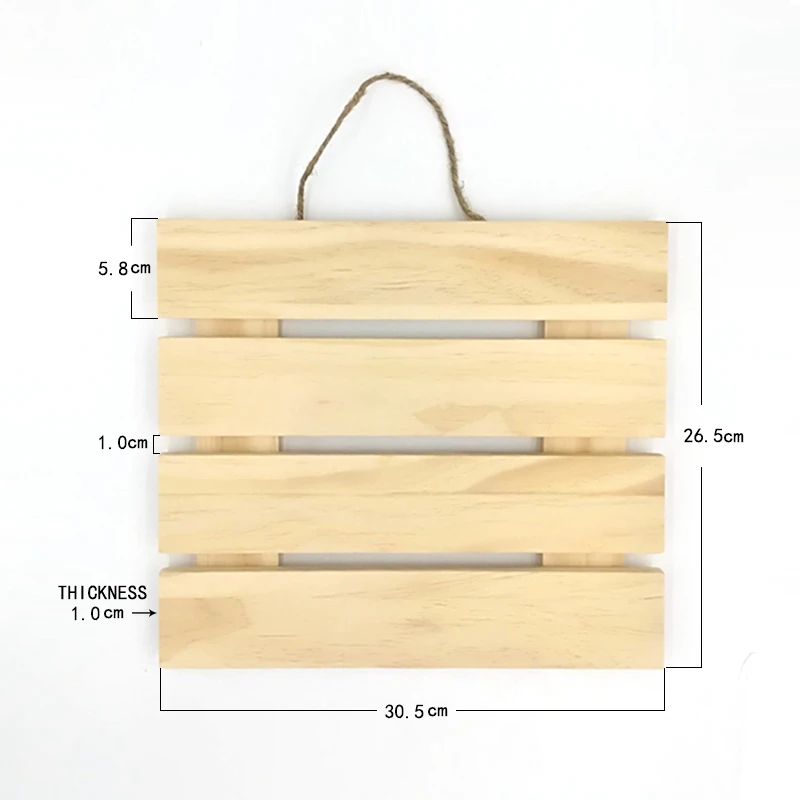 Reclaimed Rustic Home Decoration Wood Pallet Blank Sign Diy Art