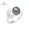 New Design Freshwater Pearls Sterling Silver Adjustable Mermaid Tail Ring Setting
