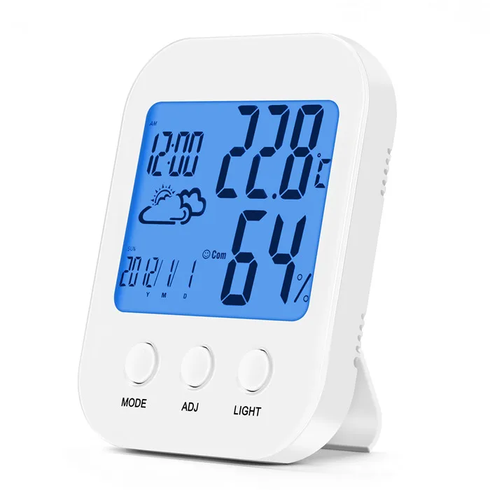 

Temperature grower humidity meter Table Clock Large Display Decorative Indoor Wall Hygrometer Instant Read Thermometer climate