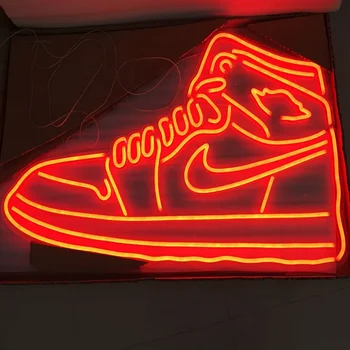 Red Sneaker Nike Logo Flex Led Neon Light Sign Led Nike Light Neon Led ...