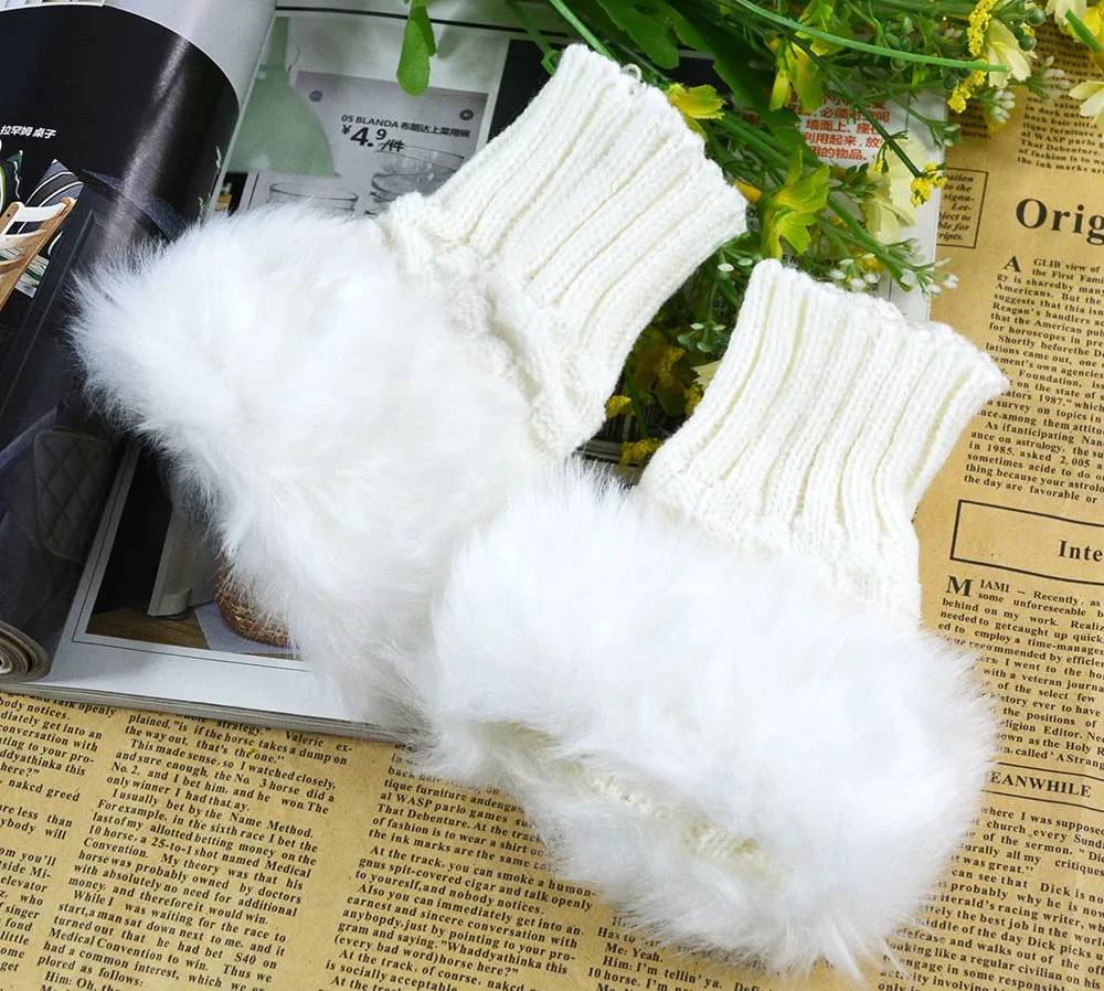 Fashion Fur Mittens
