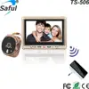 Saful TS-506 hotest peephole door camera door video recorder door phone wired video intercom system