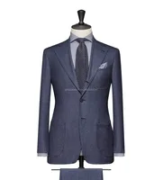 

Full canvas slim pattern bespoke men's suit,custom tailor made suit 2 PIECES