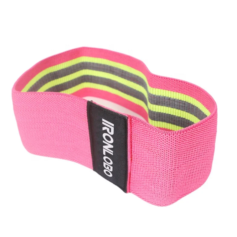 

Best Quality Elastic Exercise Resistance Loop Bands Set, Pink/blue,or custom colors