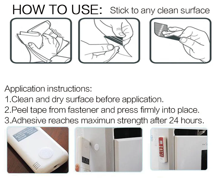 20mm Diameter Adhesive Hook And Loop Dots Sticky Back Heavy Duty Self Adhesive Dot Tapes For