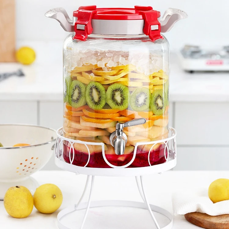 Glass Jar With Real Fruit Decorative Glass Bottle With Real Fruit