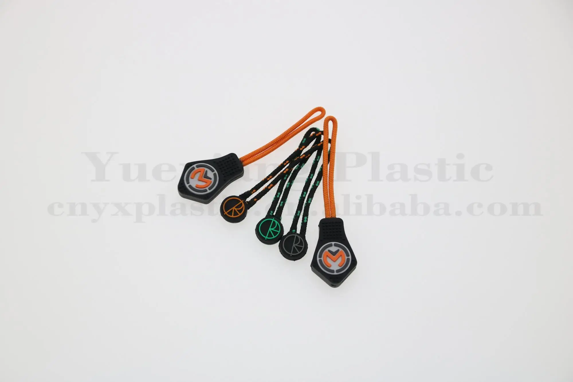 Custom Colorful Pvc Cover Zipper Puller Rubber Backpack Zipper Pulls