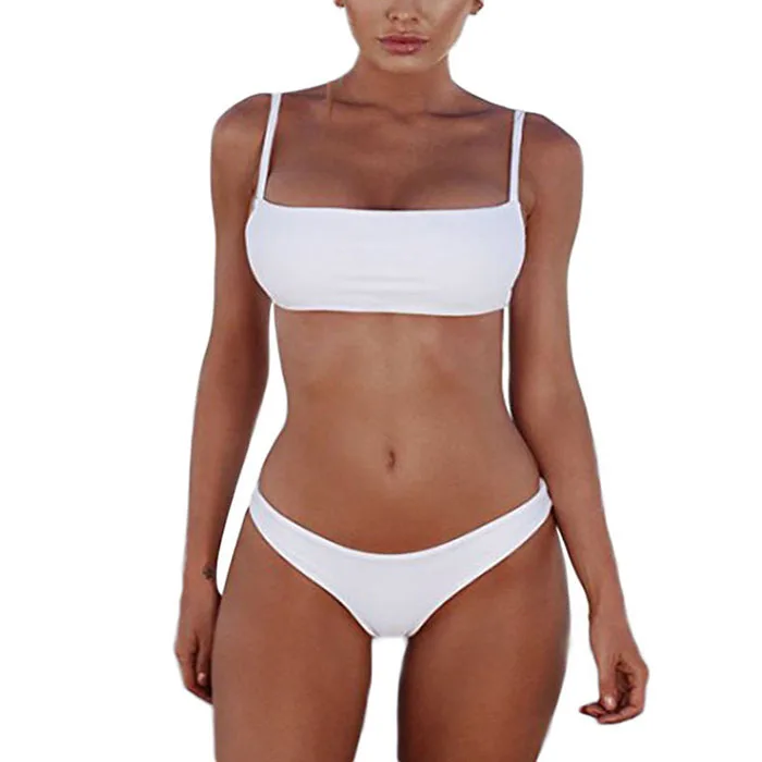 

in stock micro polyester custom design padding hot sale sexy high leg seamless women bikini swimwear, Customized color