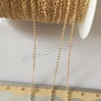 

sold by meter high quality bulk wholesale 1.28mm 14k gold filled oval chain 1033217