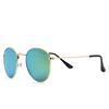 Fashion retro sun shades glasses unisex eyeglass coloured metal round frame sunglasses