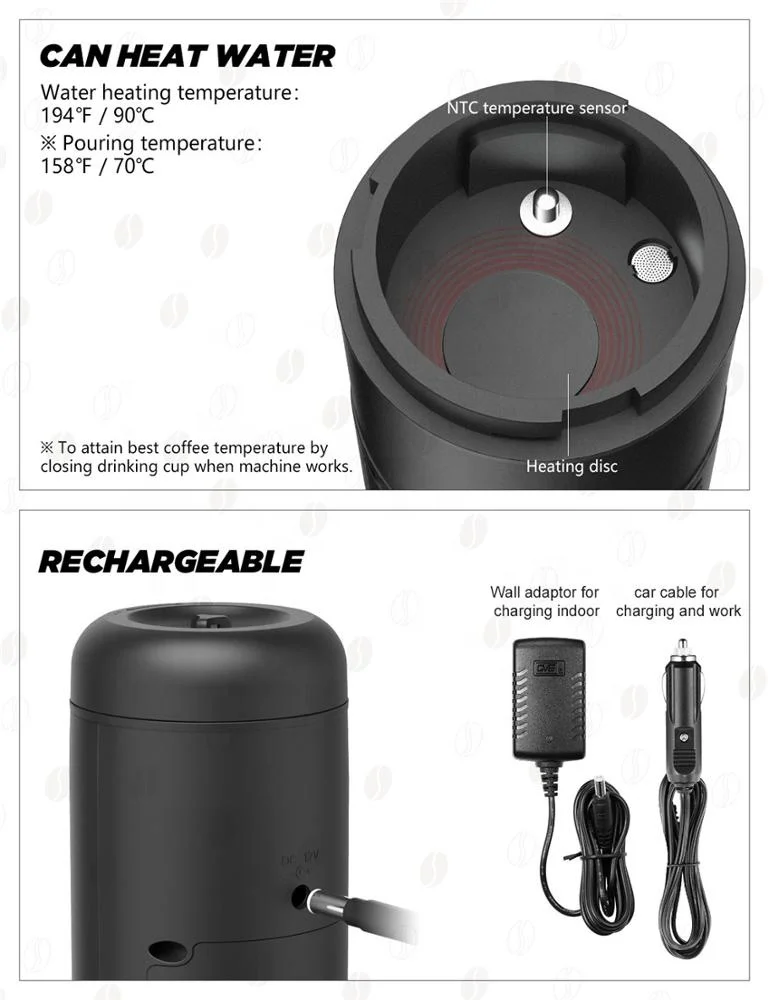 
Camping outdoor portable nespresso capsule coffee maker machine with LFGB certification 