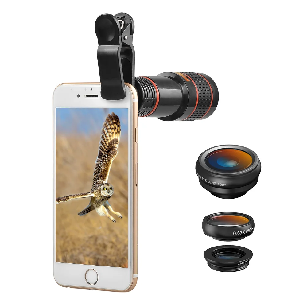 

Apexel Brand Amazon 12x Telephoto Mobile Phone Lens Portable Mobile Camera Lens