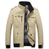 2018 Stand Collar Spring Autumn Thin Washed XXXXL 100% Cotton Mens Jacket