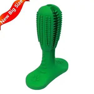 Image of Aretues Amazon New big size Non-Toxic Durable Natural Rubber Pet toy Effective cleaning chew Toothbrush dog brushing stick