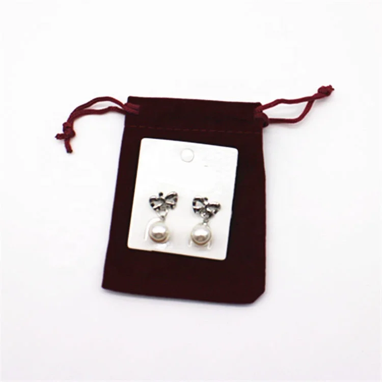 
Customized Satin Lined Velvet Pouches gift velvet pouch jewelry pouch 