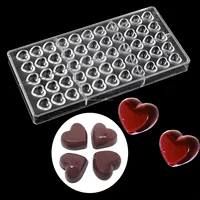 

DIY two style Mini heart polycarbonate chocolate candy mold handmade making valentine gift wedding decor baking chocolate tools