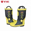 Steel midsole steel cap CE certificate firefighter rubber boots for firefighting