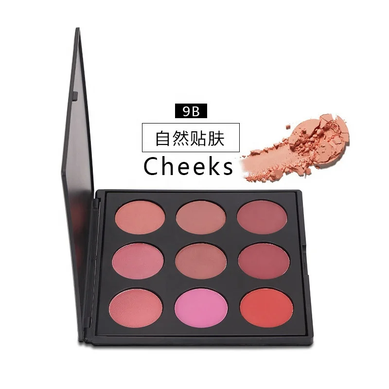 

High Pigment Waterproof Blusher Powder Palette Private Label Makeup Face Blushes