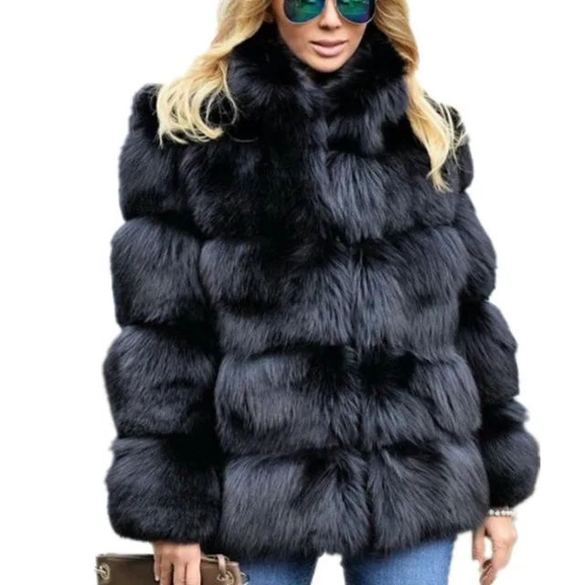 Factory Direct Sale artificial fur jacket wholesale Faux Fur coat