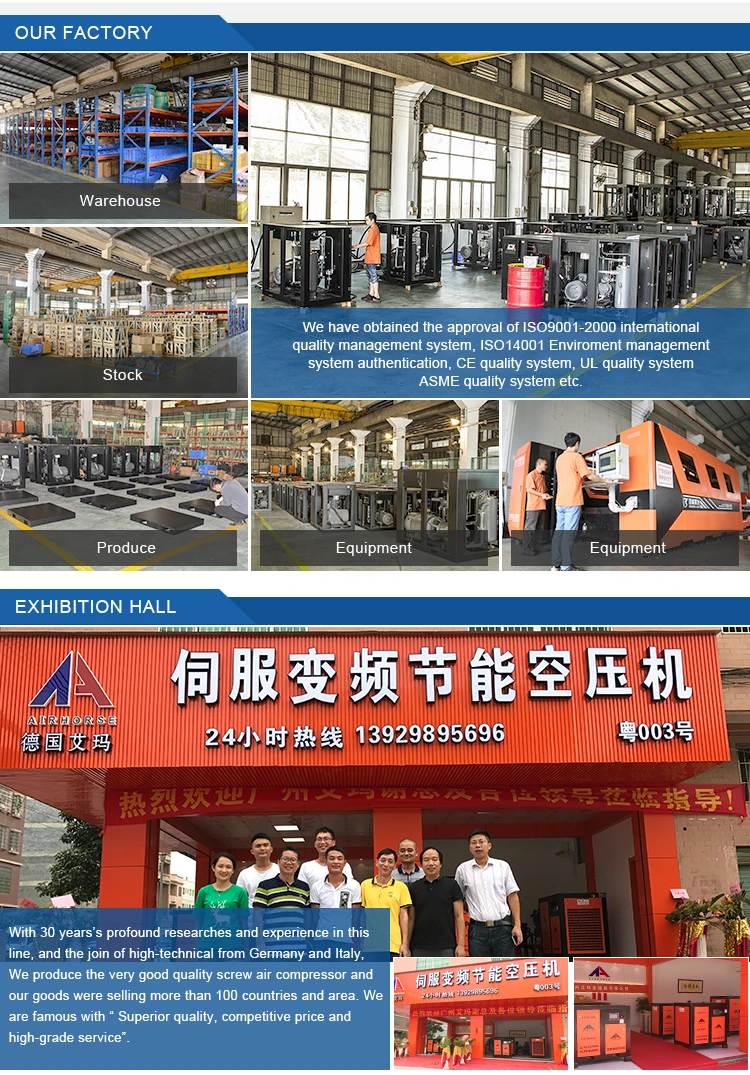 Dwt 7.5KW electric direct driven 380V scuba diving portable piston air compressor