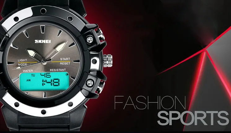 Multifunction japan quartz digital watch luminous analog military army 50m water proof sports skmei 0821 wrist watch men women