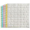 3D wall panel Christmas soft foam wall sticker decoration home Keep warm wall brick soft foam sticker