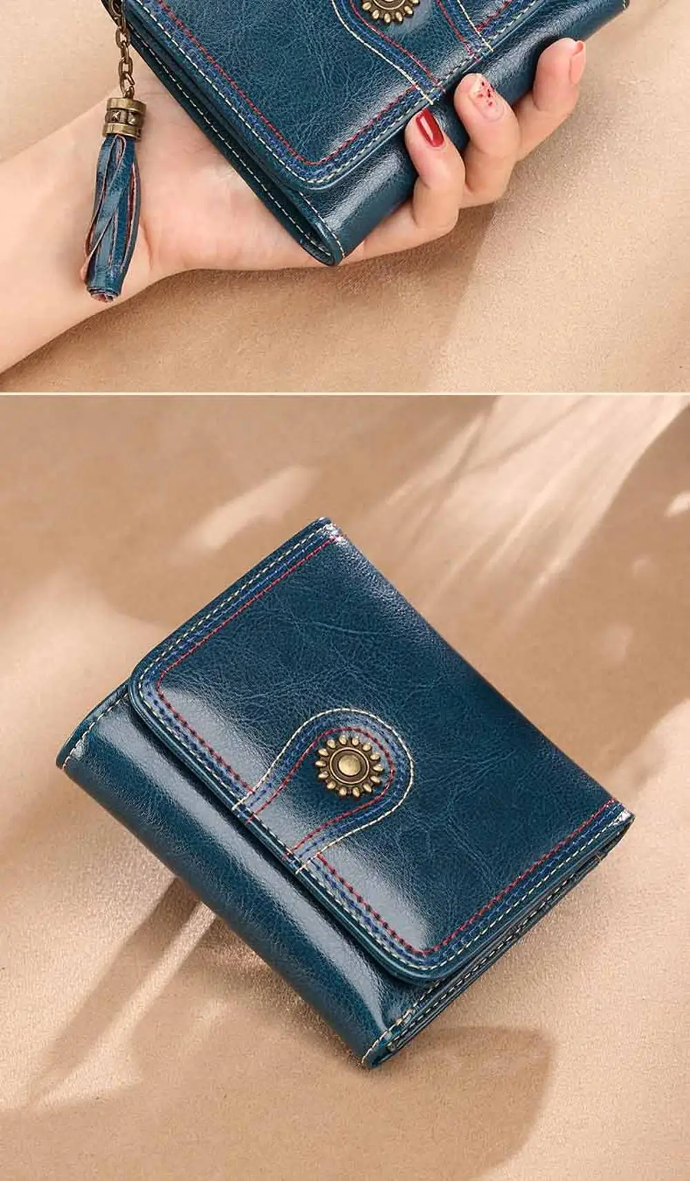 Best Selling Tassel Vintage Slim Purses Women Mini Leather Wallet - Buy Leather Wallet,Mini ...