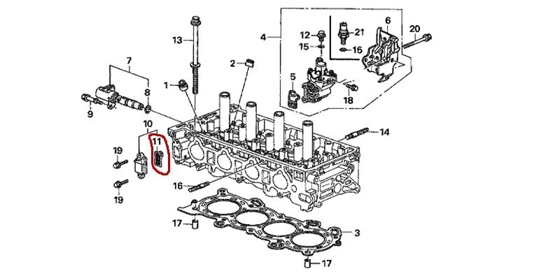 15845-RAA-A01 VTEC Solenoid Valve Gasket for Honda Accord