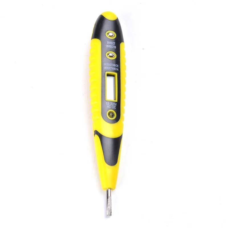 12V-250V AC DC Digital Electrical Tester Pen Voltage Inductance DetectorP&T