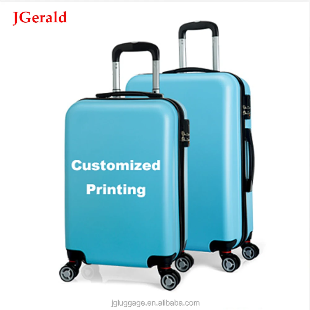 printed hard case luggage