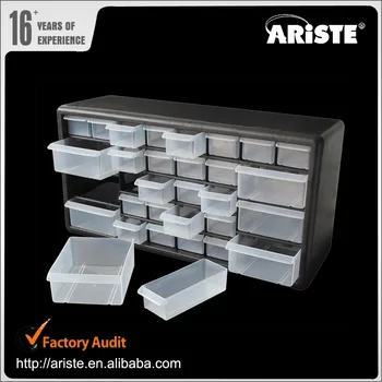 29530 Storage Box 30 Drawers Transparent Multi Plastic Drawer