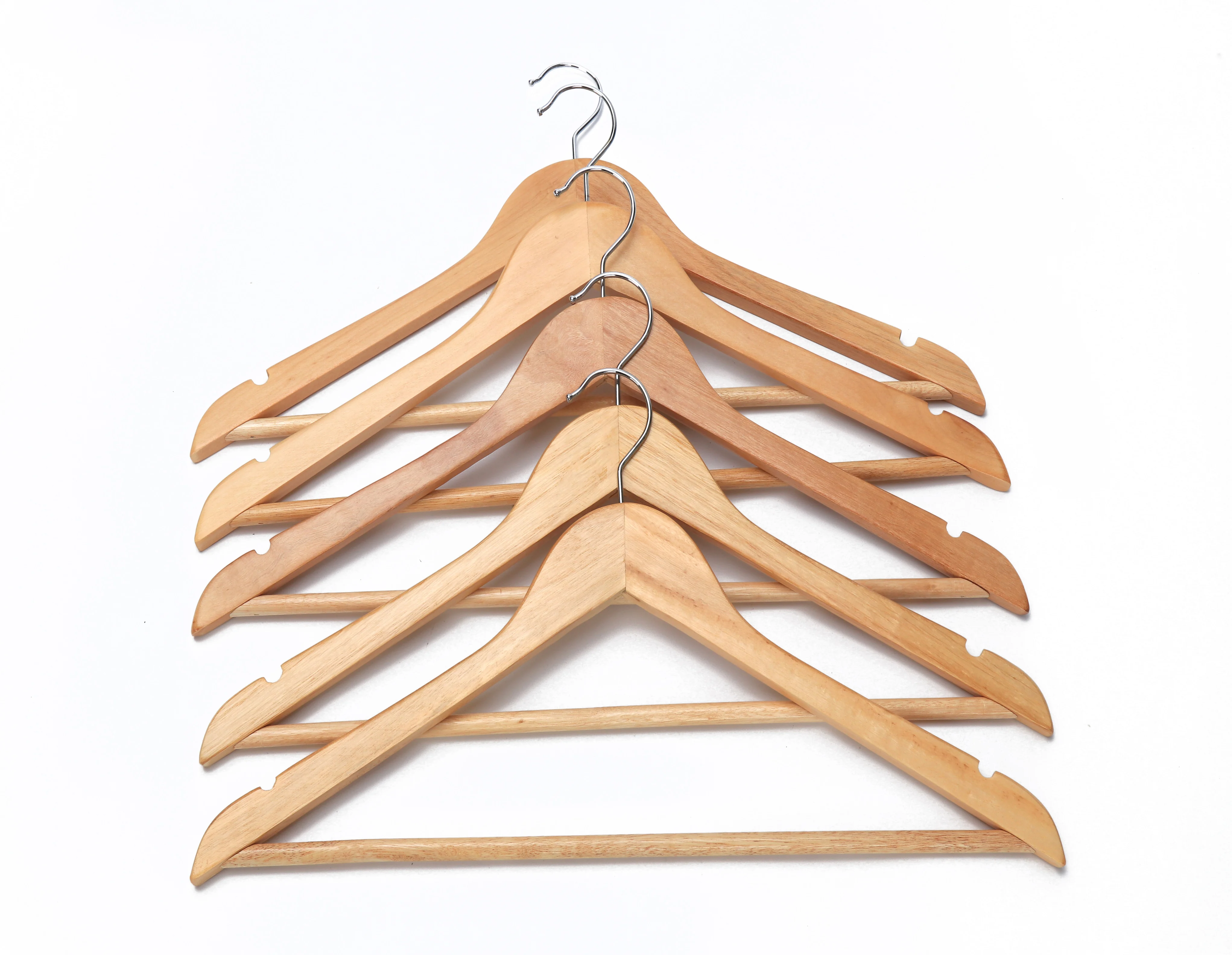 Custom Package 2pieces Set Clothes Hangers Wood Garment Hangers - Buy 2 ...