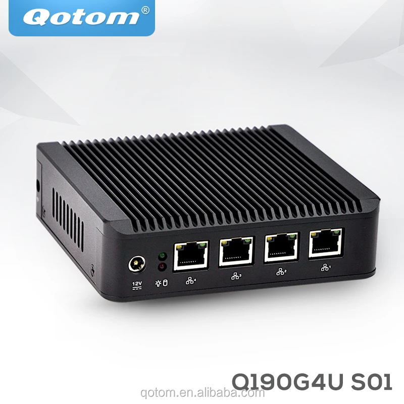 

New Micro Computer J1900 4 LAN Quad core Q190G4U, Black