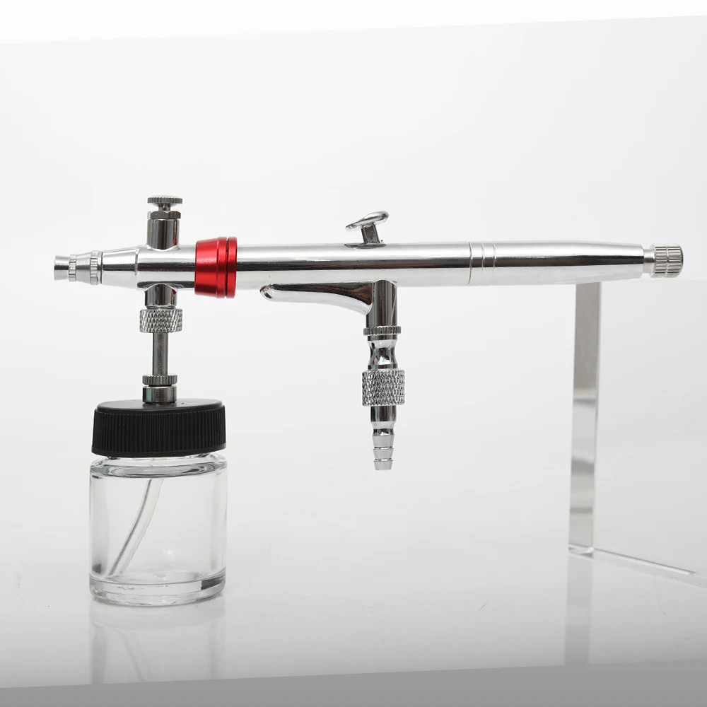 

New designed portable and convenient rotoble airbrush pot on every direction airbrush, Silver