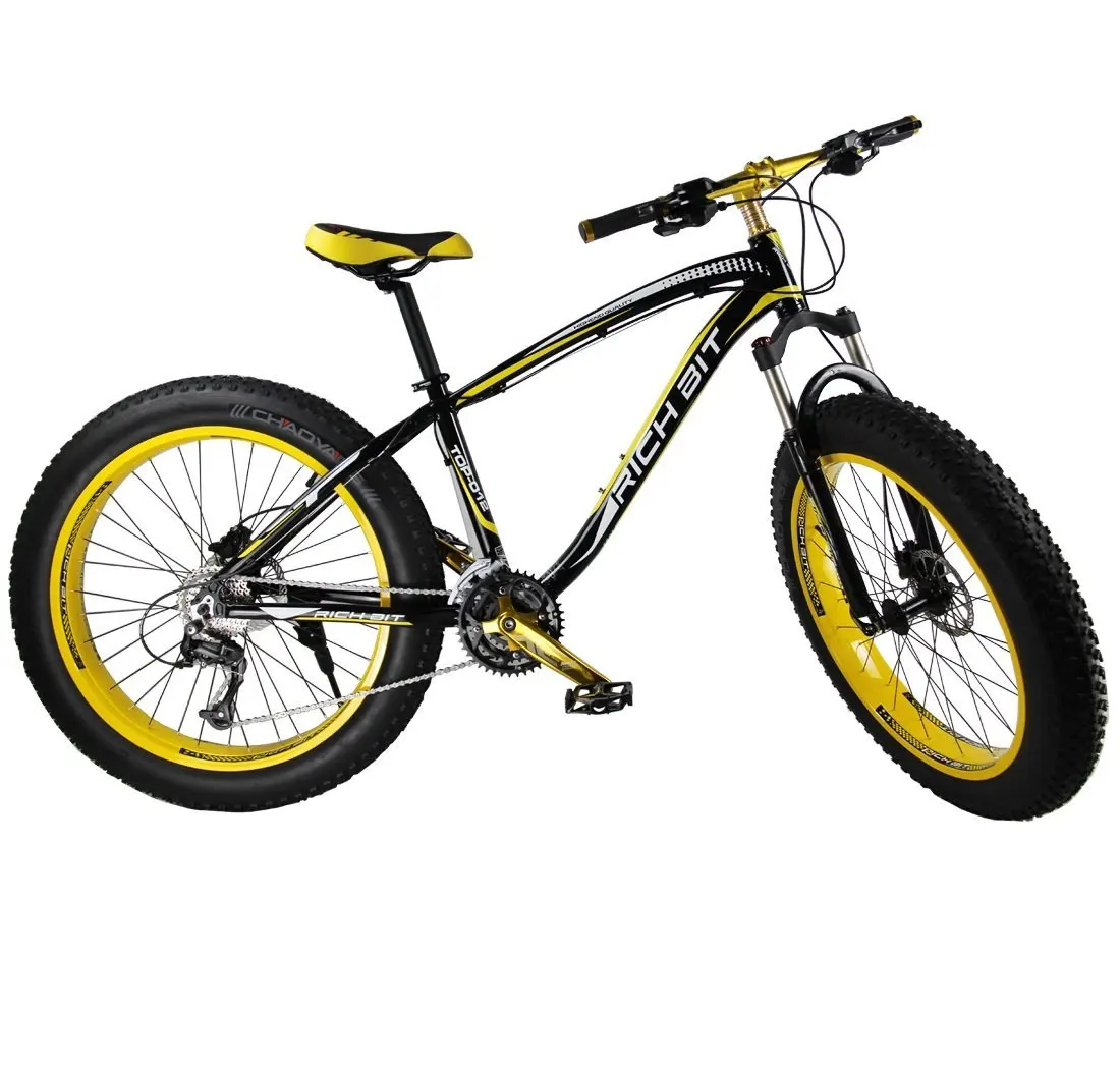 yellow fat tire bike