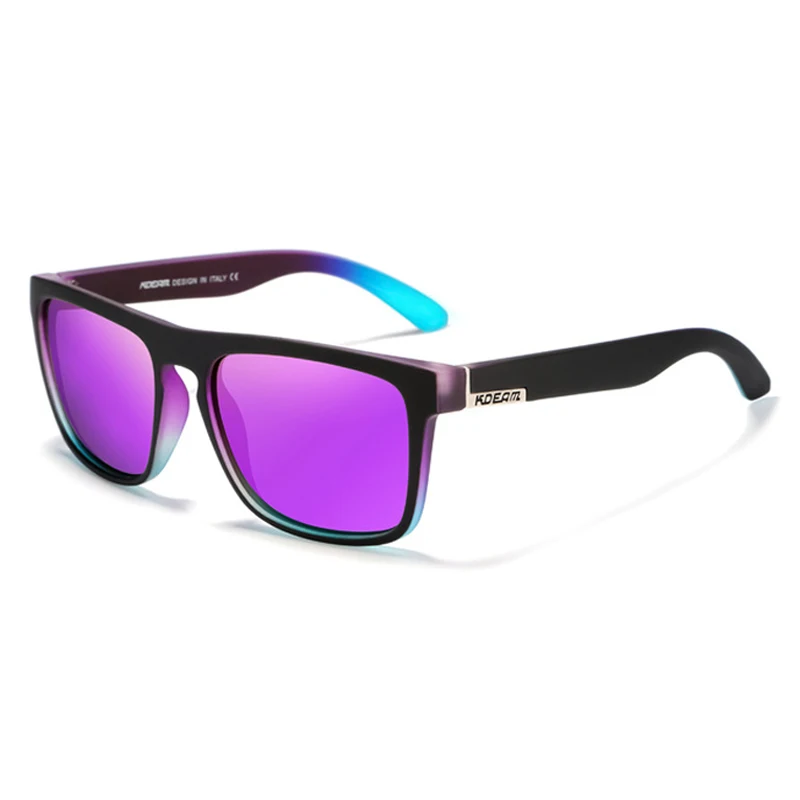 

KDEAM Classic Top Selling Purple Sunglasses 2019 Polarized Fashionable Mens Designer Custom Sun glasses Safety oculos