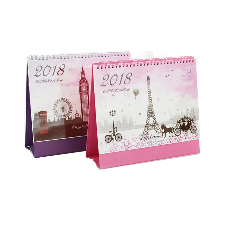 cute desk calendar 2018 printing