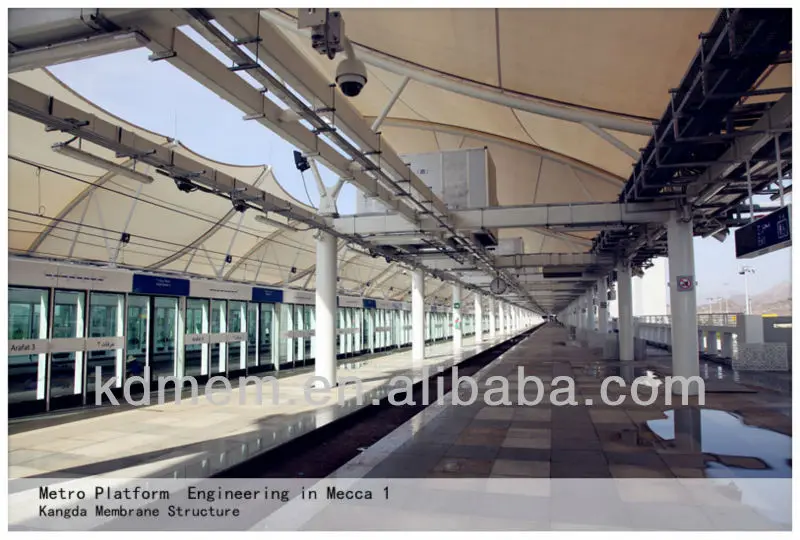 
ptfe awning material for railway station roof (100000m2) 