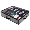 Jumbo Bamboo Underbed Storage Zippered Bags for King Comforter Clothing, Linens,Shoes-Set of 2