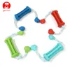 Dog Chew Toy Natural Rubber Teeth Cleaning Dog Toy Dog Supplies Train No Molars Olive Double Ball Pet Products