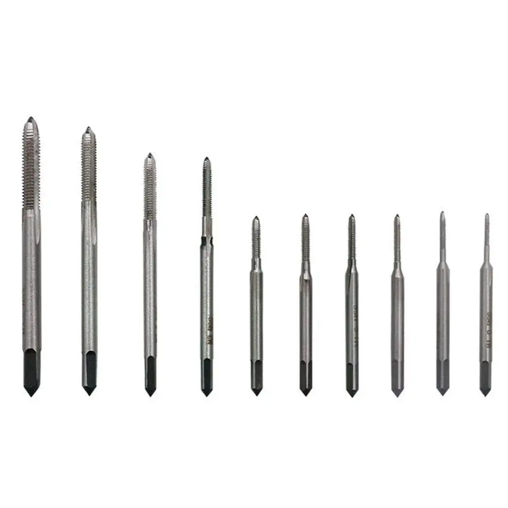 Nesee 10pcs/lot Hand Tap Thread Wire Tapping Threading Taps Attack Drill Bits Repair Tools