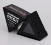 Low MOQ Foldable Magnetic Packaging Box Gift Triangle with Black Foam